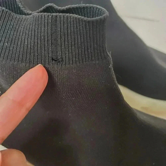 Balenciaga Black Knit Fabric Speed Trainer Slip On Sneakers - Picture 10 of 10